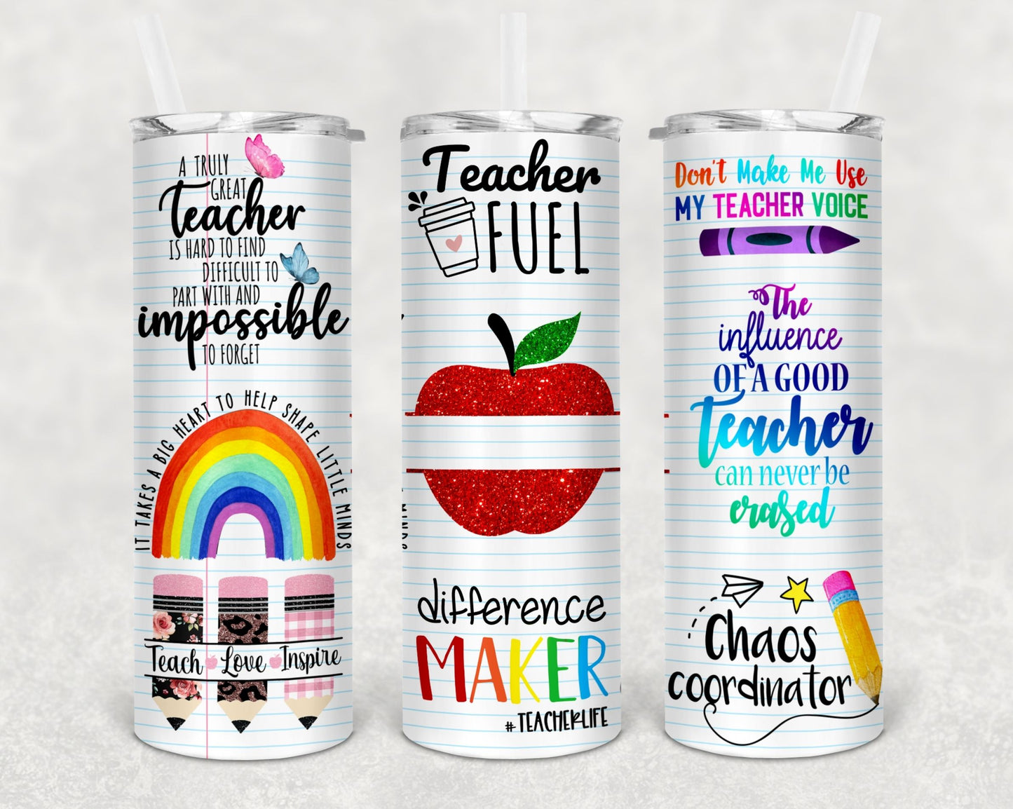 Teach Love Inspire Apple with Name